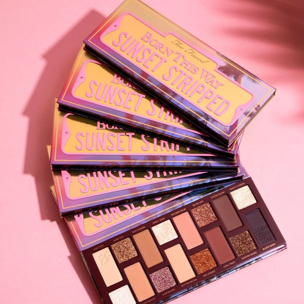 SUPER SALE 45% ✅Too Faced SUNSET STRIPPED Born This Way Eyeshadow Palette ✨NIB